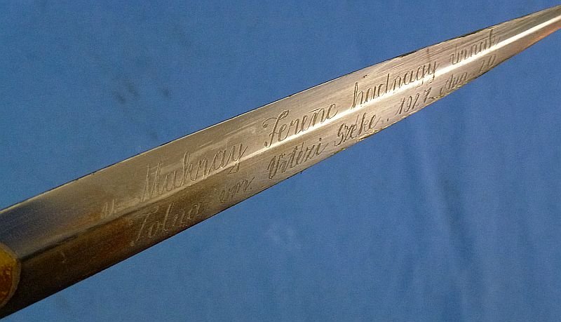 WWII Hungarian Air Force Officer Presentation Dagger — image 8