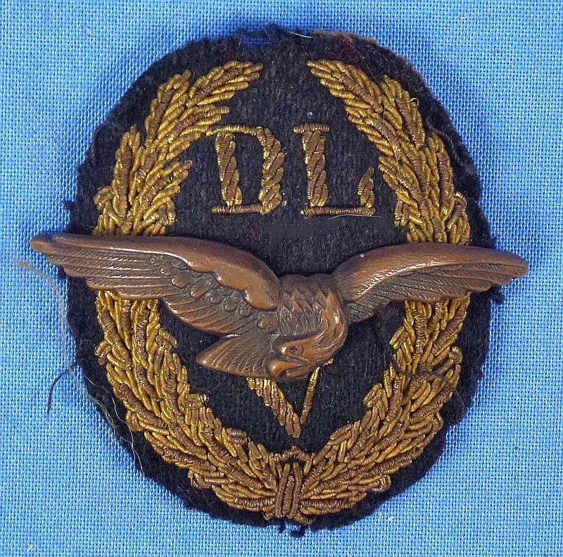 DLV Deutscher Luftsportverband Officer Cap Insignia