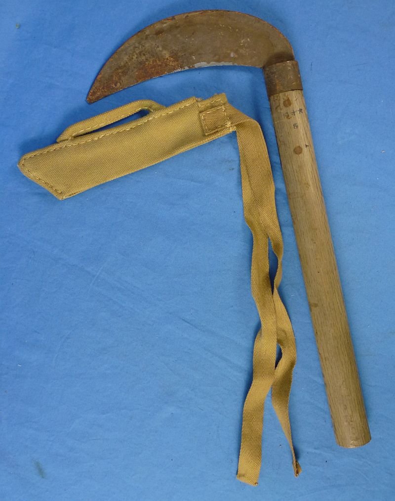 1941 Dated Japanese Army Issue Scythe with Cover — image 2