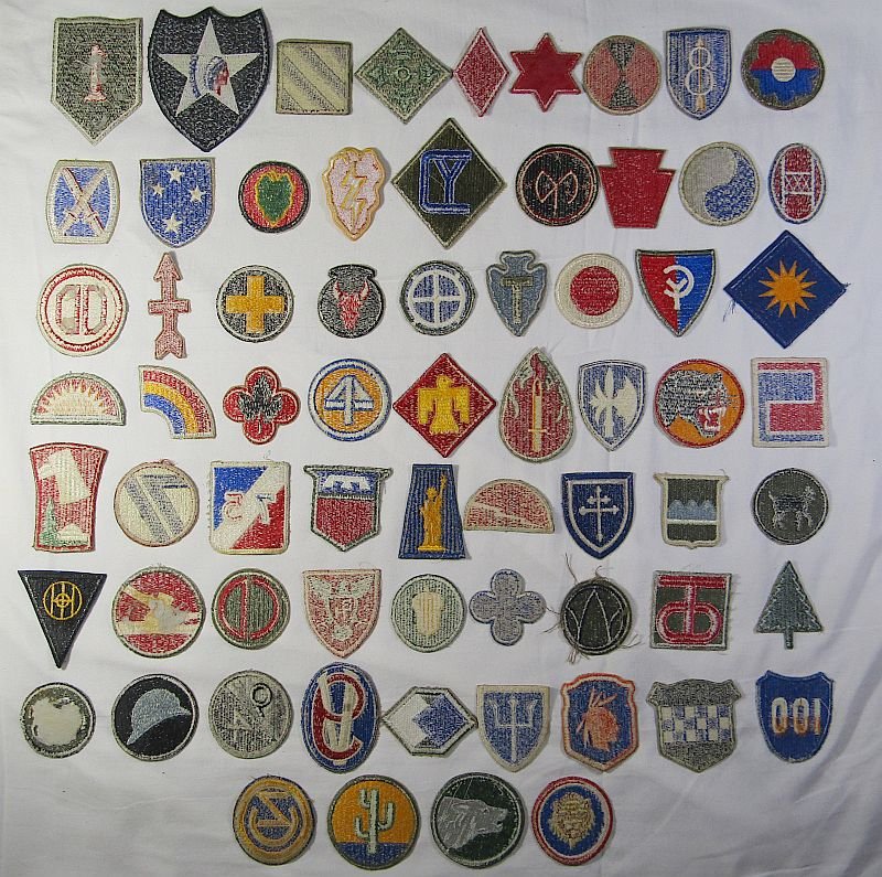 67 Different WWII Divisions Patches — image 2