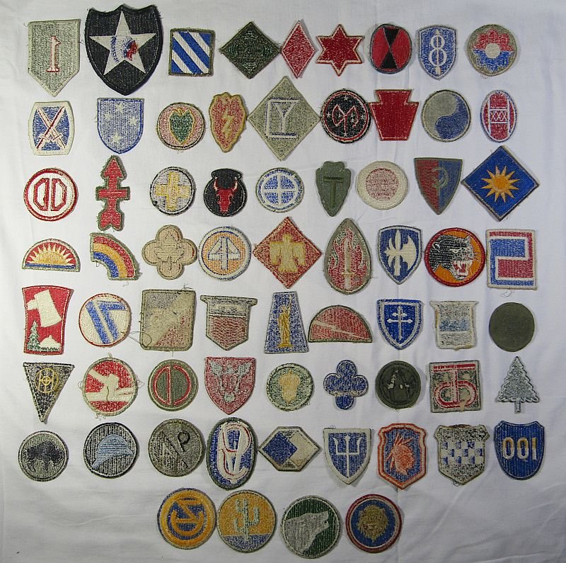 67 Different WWII US Army Division Patches — image 2