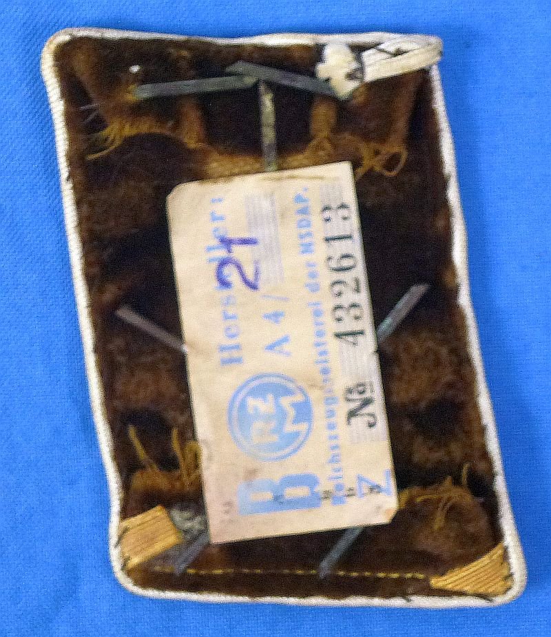 NSDAP Kreis Level Obergemeinschaftsleiter Collar Tab with RZM Tag — image 2