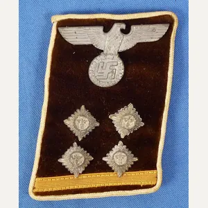 NSDAP Kreis Level Obergemeinschaftsleiter Collar Tab with RZM Tag