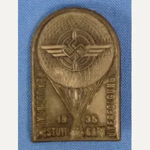 1935 DLV Stuttgart Balloon Launch and Pursuit Event Tinnie
