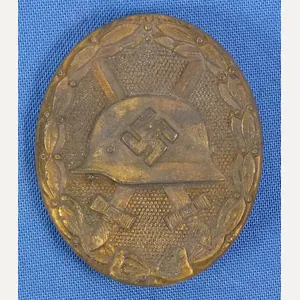 1939 Gold Wound Badge Marked '65' (Klein & Quenzer A.G.)