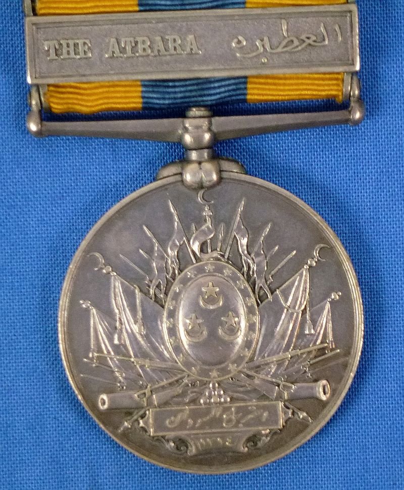 Khedive's Sudan Medal 1896-1908 with Bars 'Khartoum' and 'The Atbara' to the 1st Seaforth Highlanders — image 2