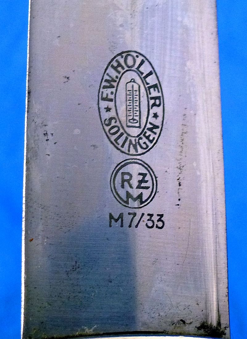Double Marked SA Service Dagger by F.W. Holler (RZM M7/33) — image 4