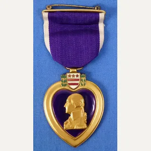 WWII Wrap Brooch Purple Heart