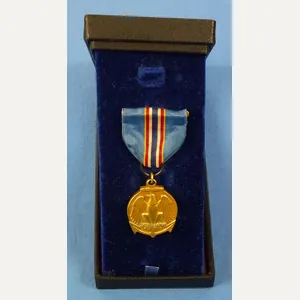 Rare Cased WWII Merchant Marine Meritorious Service Medal