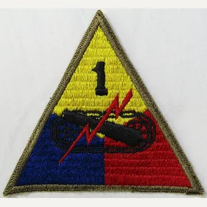 WWII 1st Armored Division Patch – Lined Weave