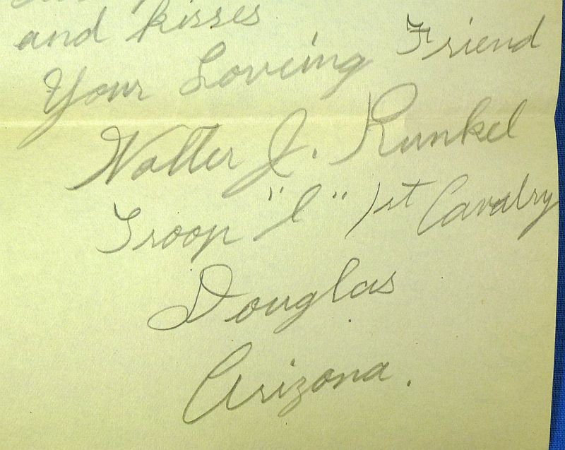 WWI Era Letters from a First Cavalry Regiment Trooper in Arizona — image 3