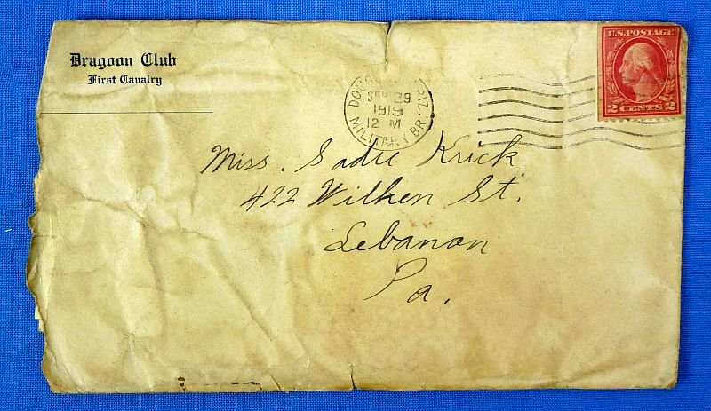 WWI Era Letters from a First Cavalry Regiment Trooper in Arizona — image 5