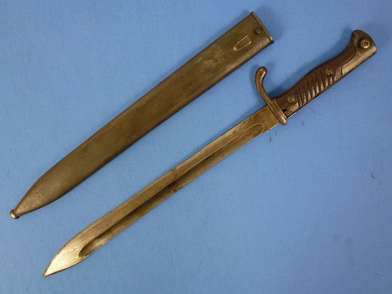 1916 Dated Imperial German Model M1898/05 Butcher Blade Bayonet by Simson & Company — image 2