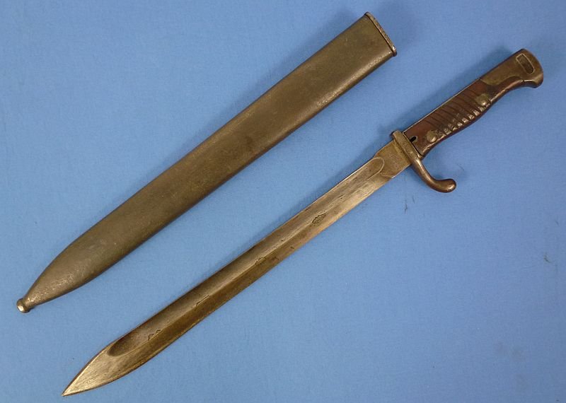 1916 Dated Imperial German Model M1898/05 Butcher Blade Bayonet by Simson & Company — image 3