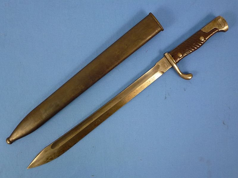 WWI Imperial German Model M1898/05 Butcher Blade Bayonet by H. Mundlos & Company — image 3