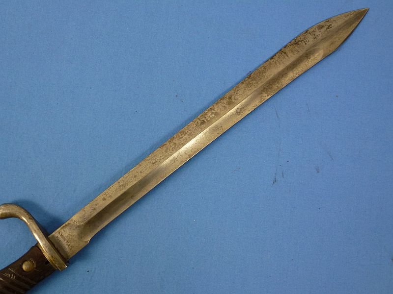 WWI Imperial German Model M1898/05 Butcher Blade Bayonet by H. Mundlos & Company — image 5