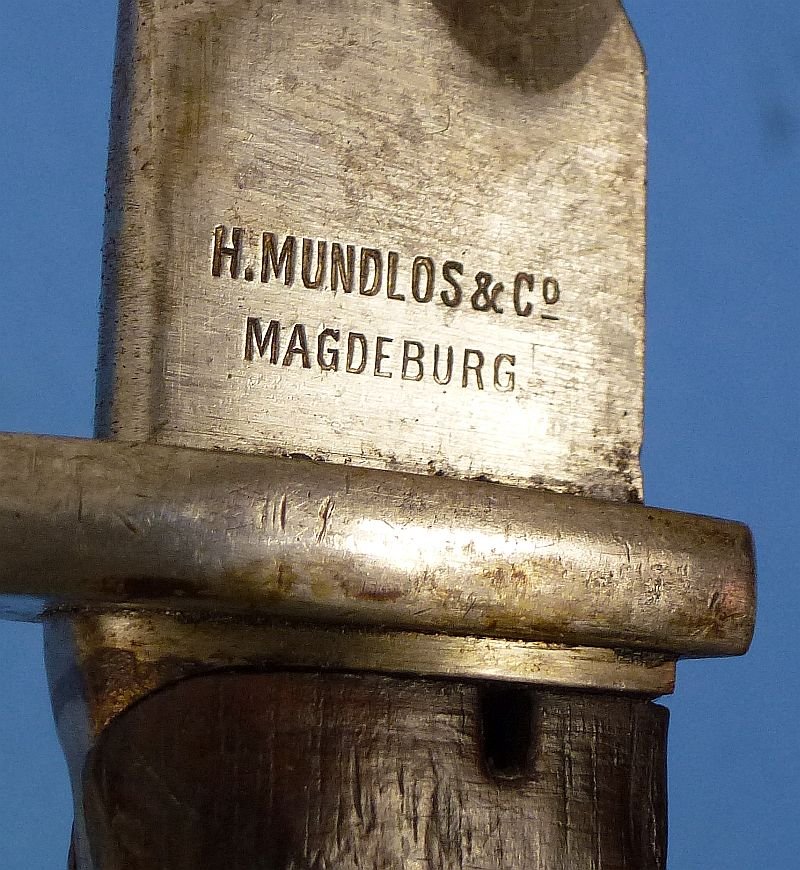 WWI Imperial German Model M1898/05 Butcher Blade Bayonet by H. Mundlos & Company — image 6