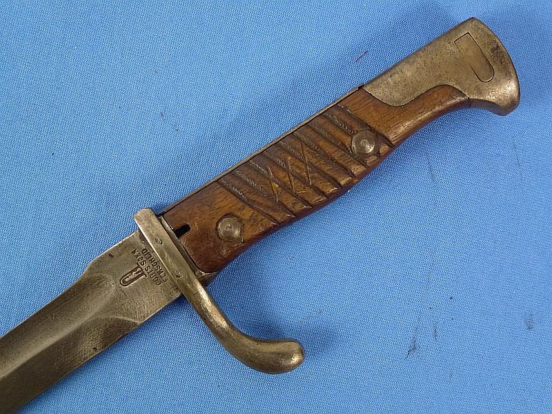 1916 Dated Imperial German Model M1898/05 Butcher Blade Bayonet by Corts Sohn — image 9
