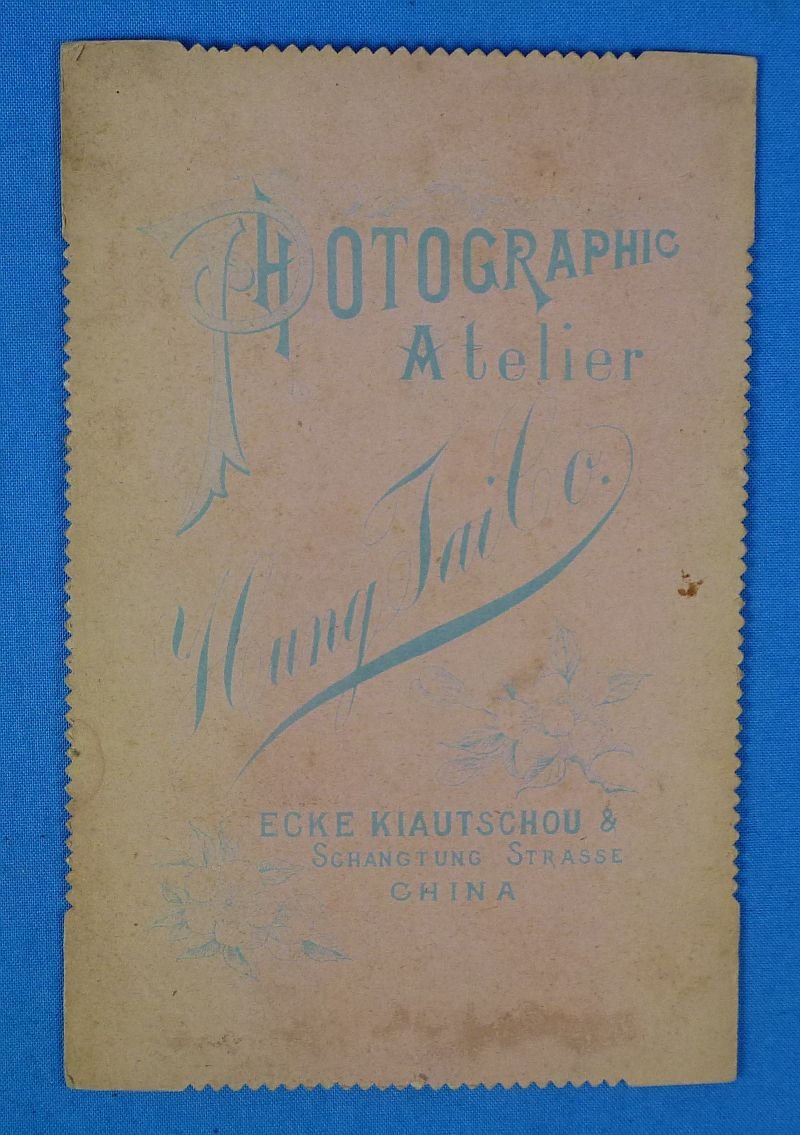 Cabinet Card Photograph of an Imperial German Colonial Service Soldier in China — image 4