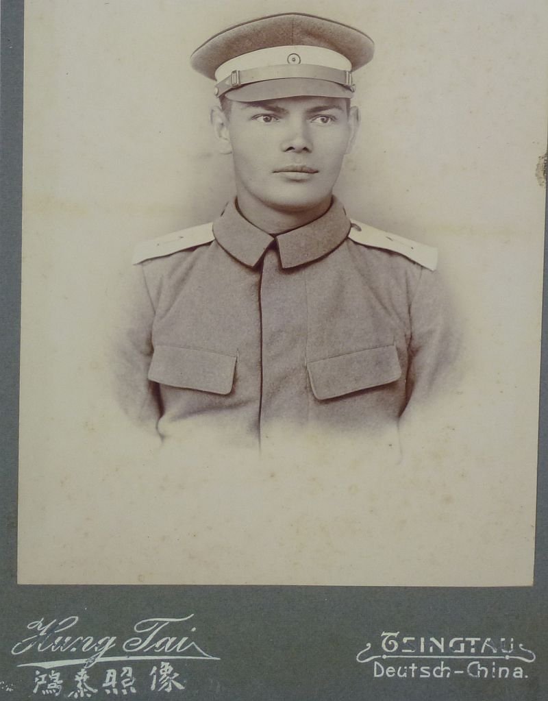 Cabinet Card Photograph of an Imperial German Soldier in China — image 2
