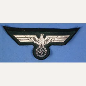 German Army NCO/Officer Silver Wire Breast Eagle