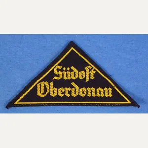 Hitler Youth 'Sudost Oberdonau' District Sleeve Triangle with RZM Tag