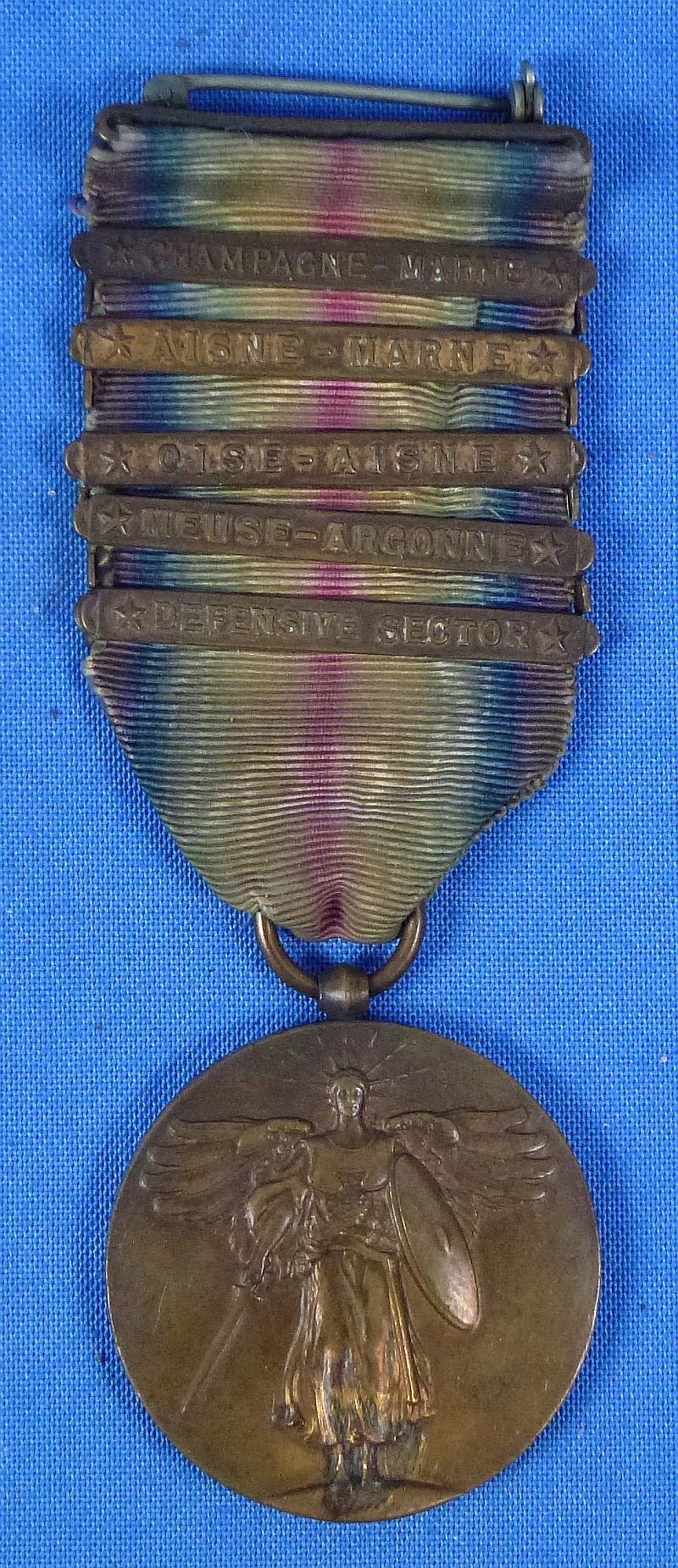 WWI Five Bar Victory Medal