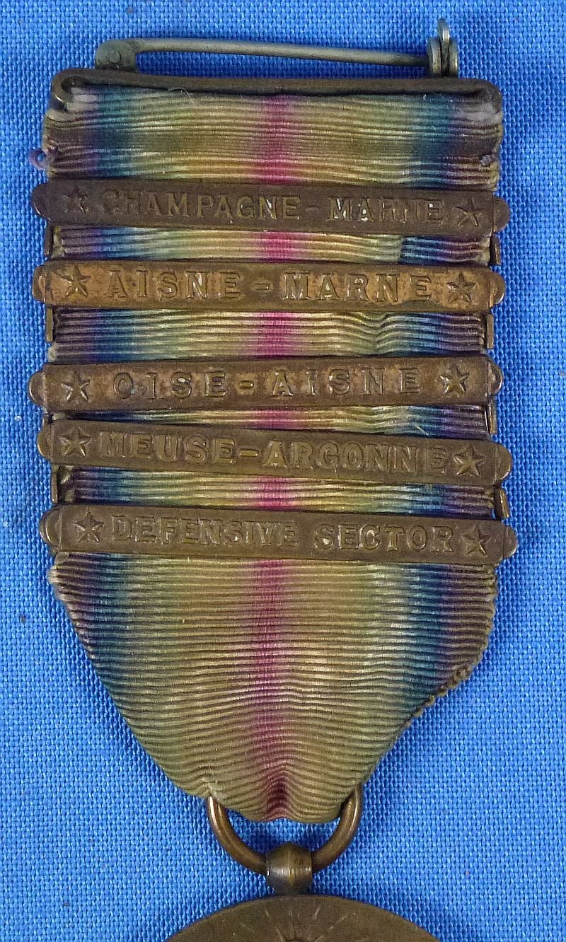 WWI Five Bar Victory Medal — image 2