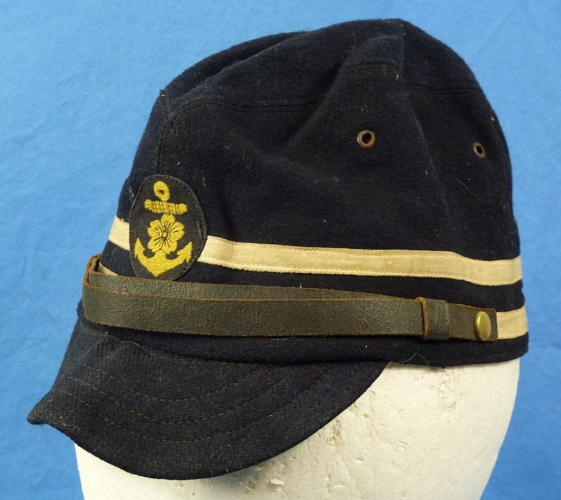 Three Named WWII Japanese Navy Officer Caps of a Kamikaze Pilot Killed at Okinawa in 1945 — image 10