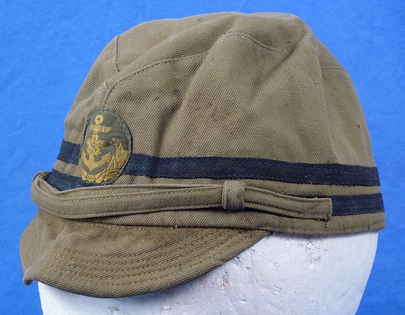 Three Named WWII Japanese Navy Officer Caps of a Kamikaze Pilot Killed at Okinawa in 1945 — image 19