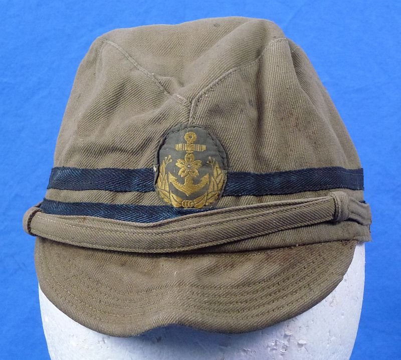 Three Named WWII Japanese Navy Officer Caps of a Kamikaze Pilot Killed at Okinawa in 1945 — image 20