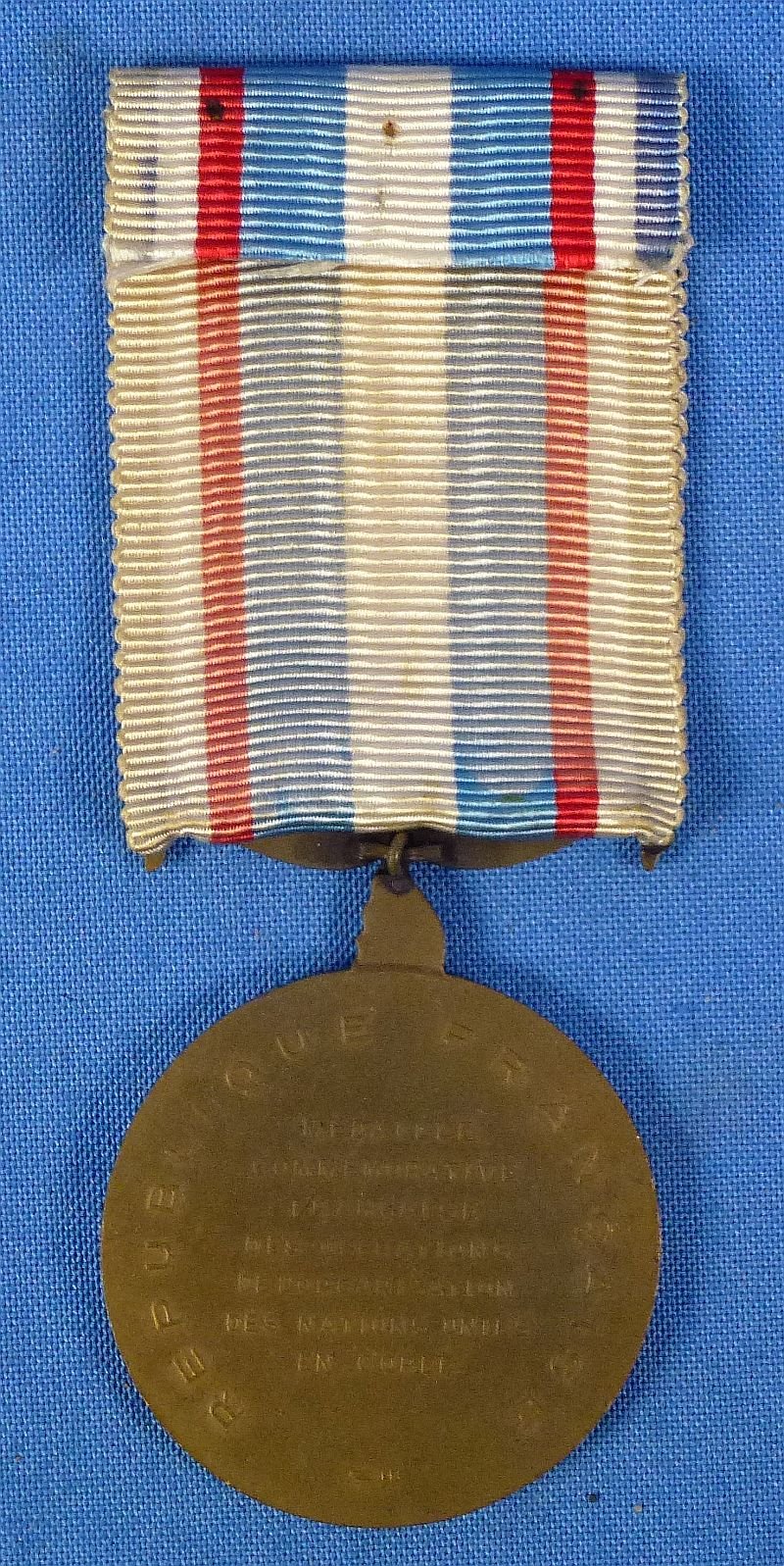 French United Nations Operations In Korea Medal — image 2