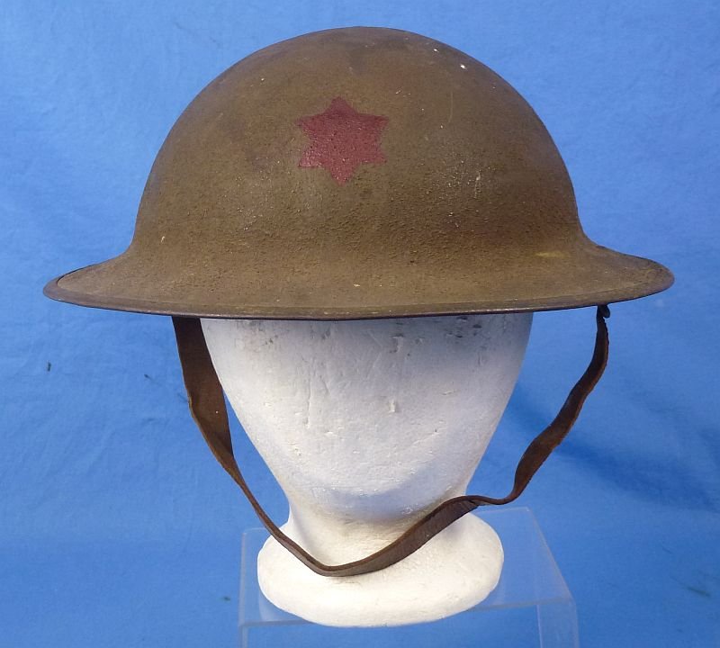 WWI U.S. Army 6th Division Painted Model 1917 Combat Helmet