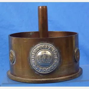 WWI 1913 Dated Shell Casing Trench Art