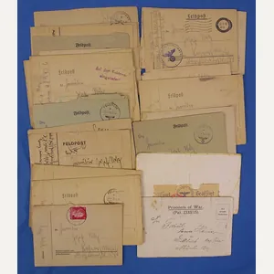 A Group of WWII German Soldier's Feldpost Correspondence