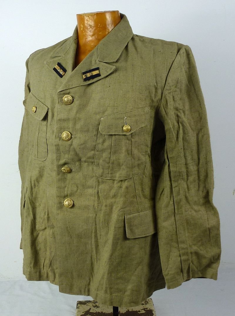 WWII Japanese Imperial Navy Lieutenant Tropical Tunic — image 2
