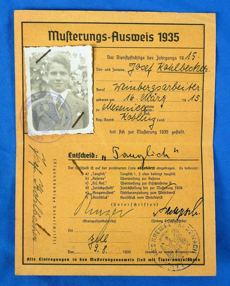 Large WWII German RAD / Army Wehrpass and Soldbuch Documents Group — image 2