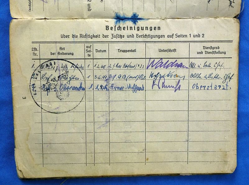 Large WWII German RAD / Army Wehrpass and Soldbuch Documents Group — image 7