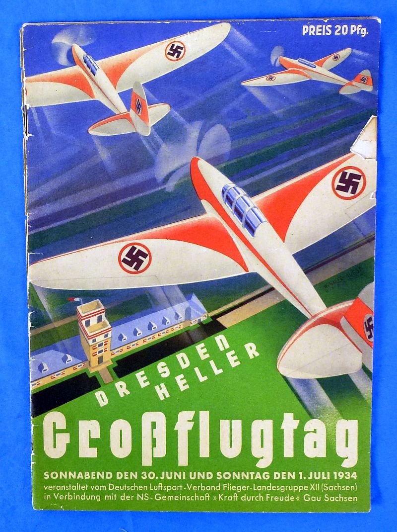 1934 DLV Deutscher Luftsport Verband Air Event Program