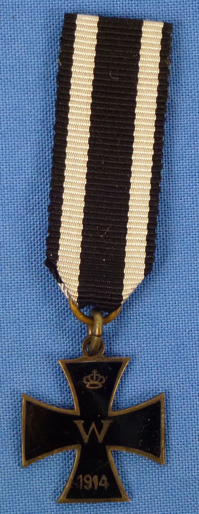 Miniature 1914 Iron Cross in 800 Silver