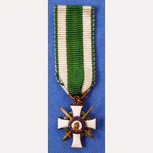 Miniature Saxony Order of Albert Second Class with Swords