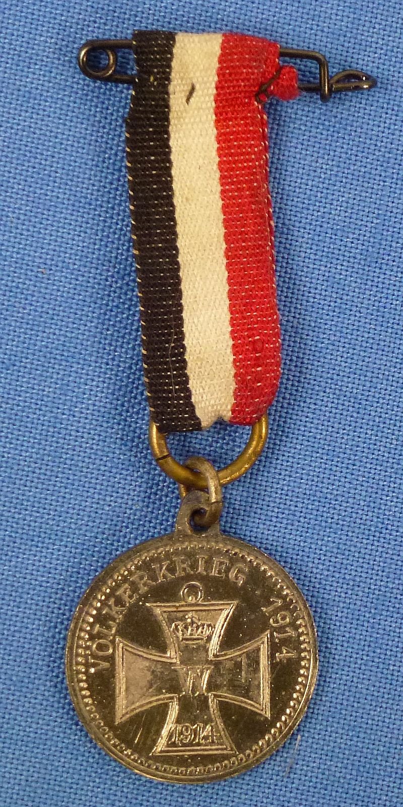 Miniature WWI Patriotic German Kaiser Wilhelm II Medal — image 2