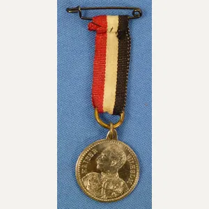 Miniature WWI Patriotic German Kaiser Wilhelm II Medal
