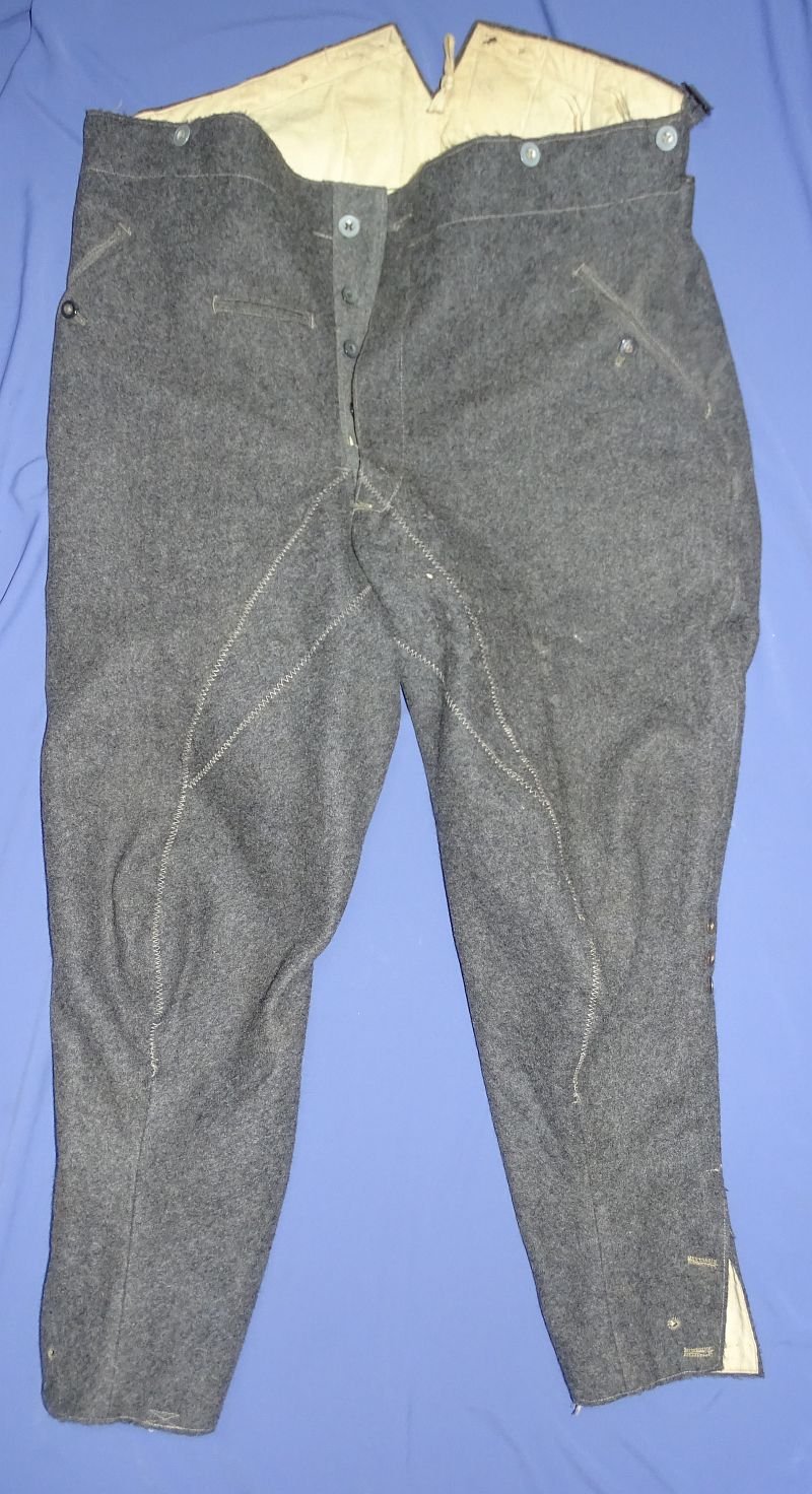 1915 Dated WWI German Enlisted Issue Wool Trousers