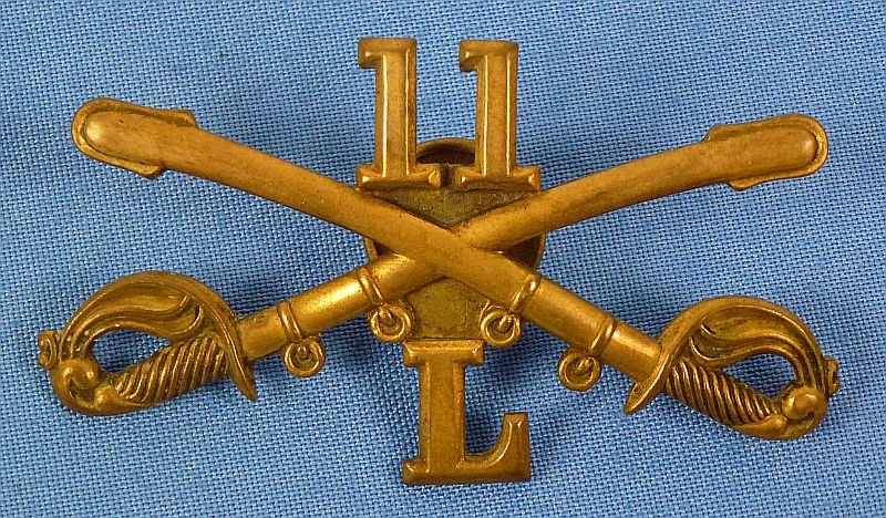 Model 1895 11th Cavalry Regiment Troop 'L' Cap Badge