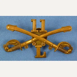 Model 1895 11th Cavalry Regiment Troop 'L' Cap Badge