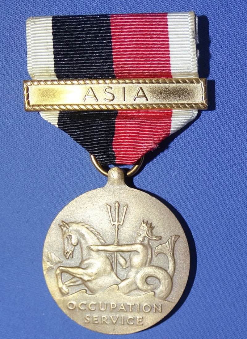WWII Navy Occupation Medal with Asia Bar