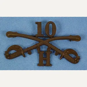 Model 1902 10th Cavalry Regiment Troop 'H' Collar Insignia