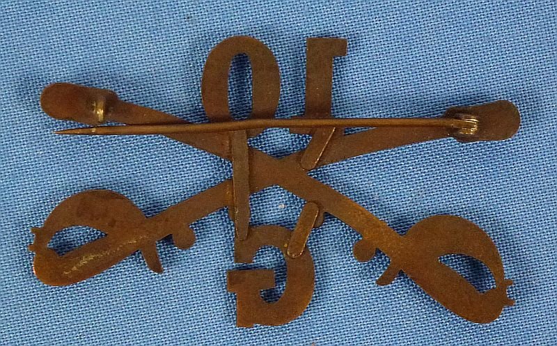 Model 1902 10th Cavalry Regiment Troop 'G' Collar Insignia — image 2