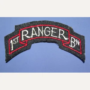 WWII 1st Ranger Battalion Scroll Patch